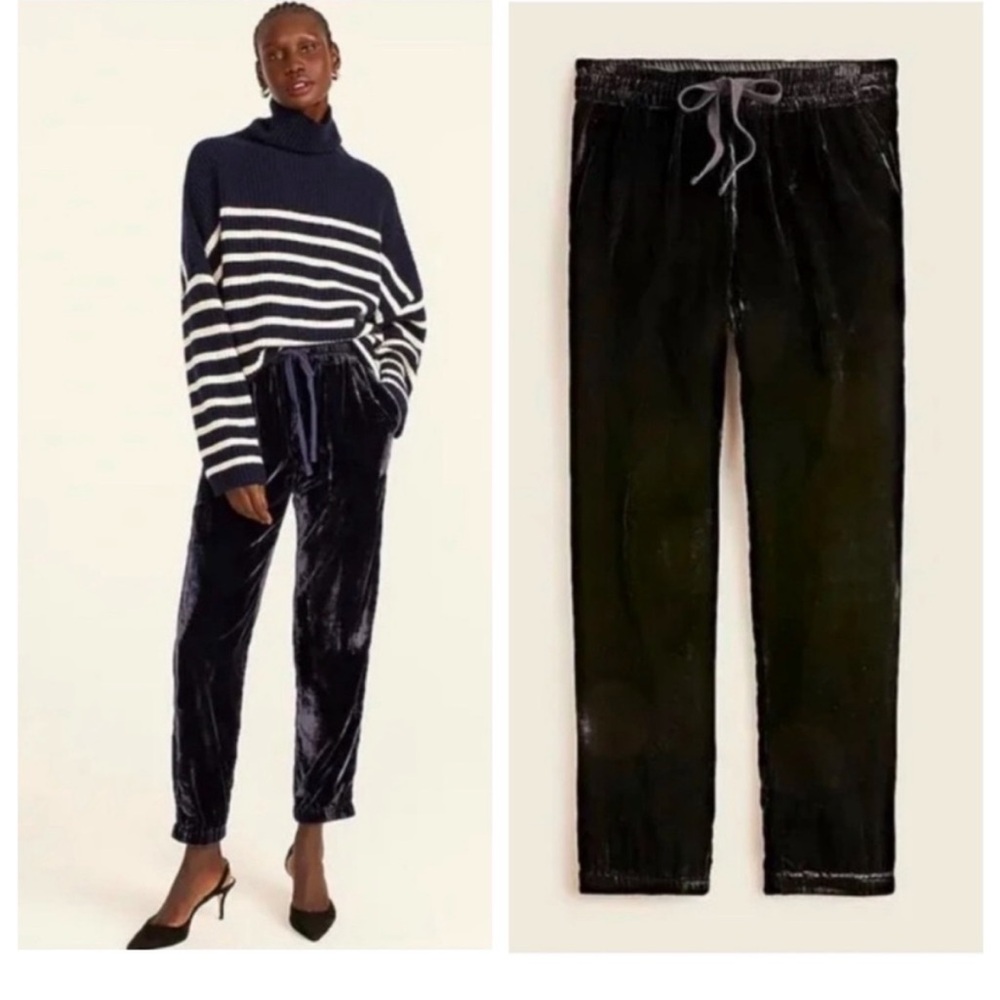 J.Crew velvet joggers